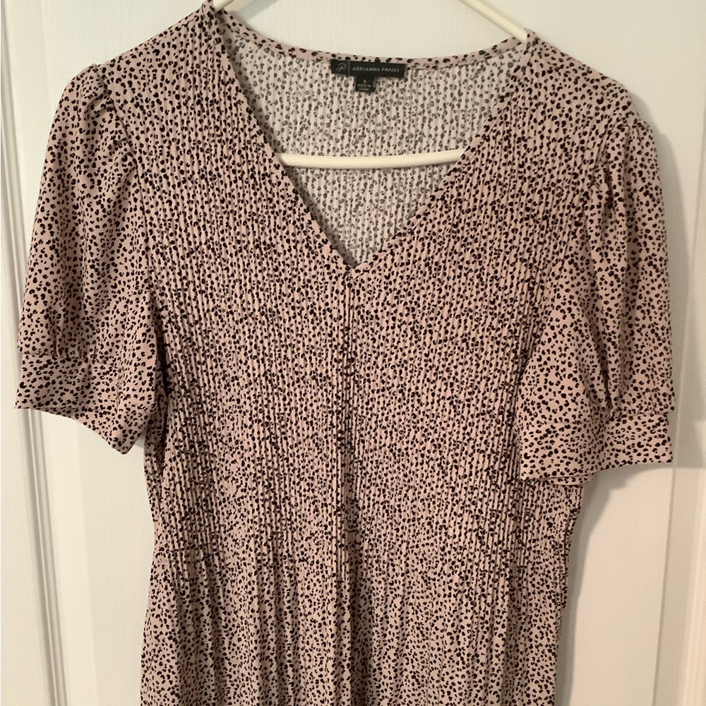 Adrianna Papell Pink and Black Blouse